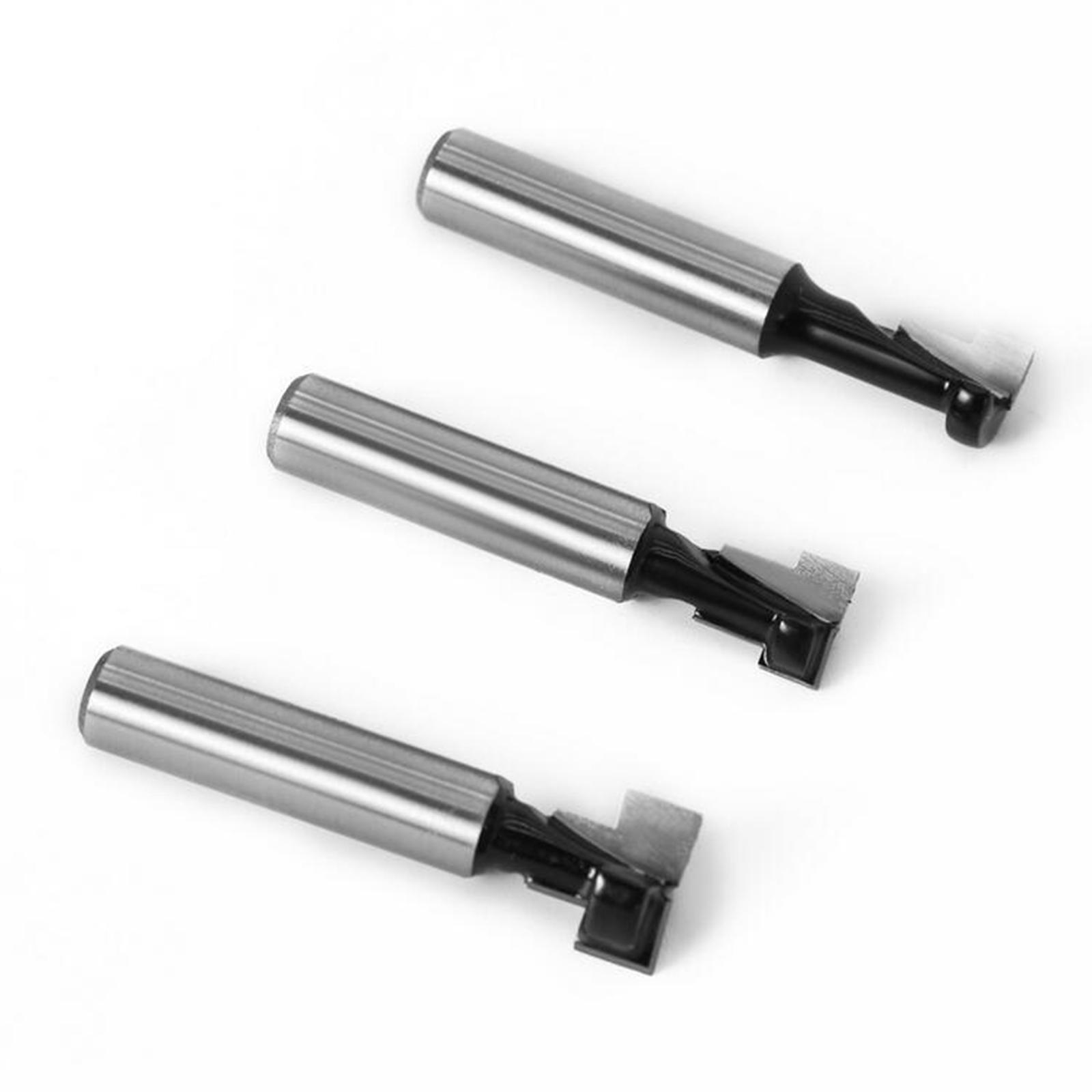 3/8 1/2" Straight T Slot Router Bit & T-Track Slotting Cutter Tool