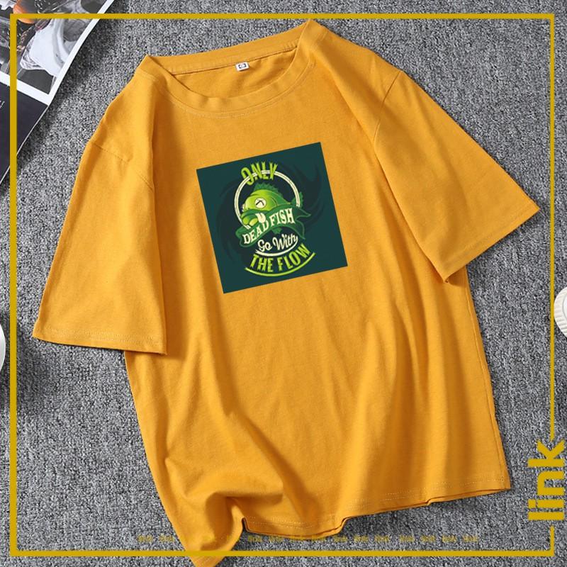 Áo thun tay lỡ CÁ - FISHING chất mát mềm mịn unisex