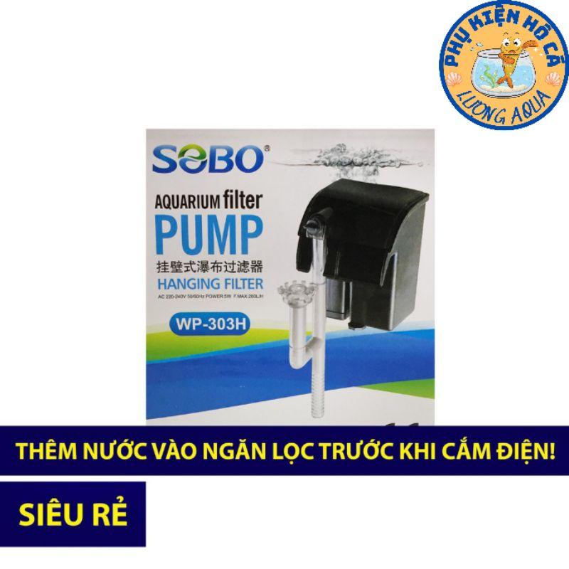 Máy lọc thác hồ cá Sobo WP 303H,606H,607H kèm lọc váng êm ái, không tiếng ồn,phụ kiện hồ cá cảnh, thủy sinh,nuôi tép..