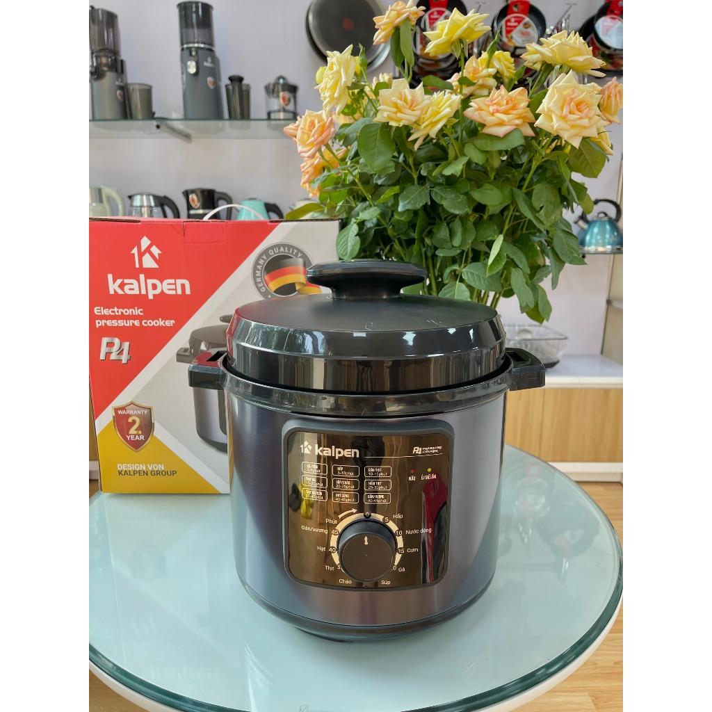 Nồi Áp Suất Điện-Nồi Cơm Điện-Nồi Đa Năng Cao Cấp Model P4 6L-1000W Hàng Chính Hãng KALPEN-GIA DỤNG ĐỨC Bảo Hành 2 Năm