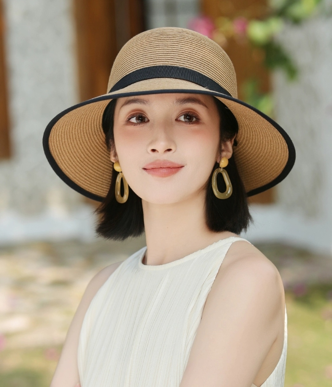 Nón mũ rộng vành nữ đi biển che nắng chồng UV với chất liệu cói thoáng mát #nonrongvanh #murongvanh #noncoi #mucoi #nondibien #mudibien #nonchongnanh #muchongnang #nondep #mudep dona24100101
