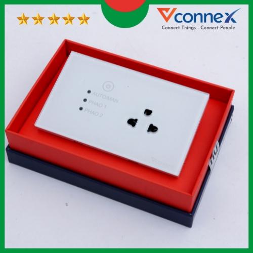 Ổ cắm máy bơm chống giật an toàn, chuyển nguồn cho van phao điện thông minh Vconnex