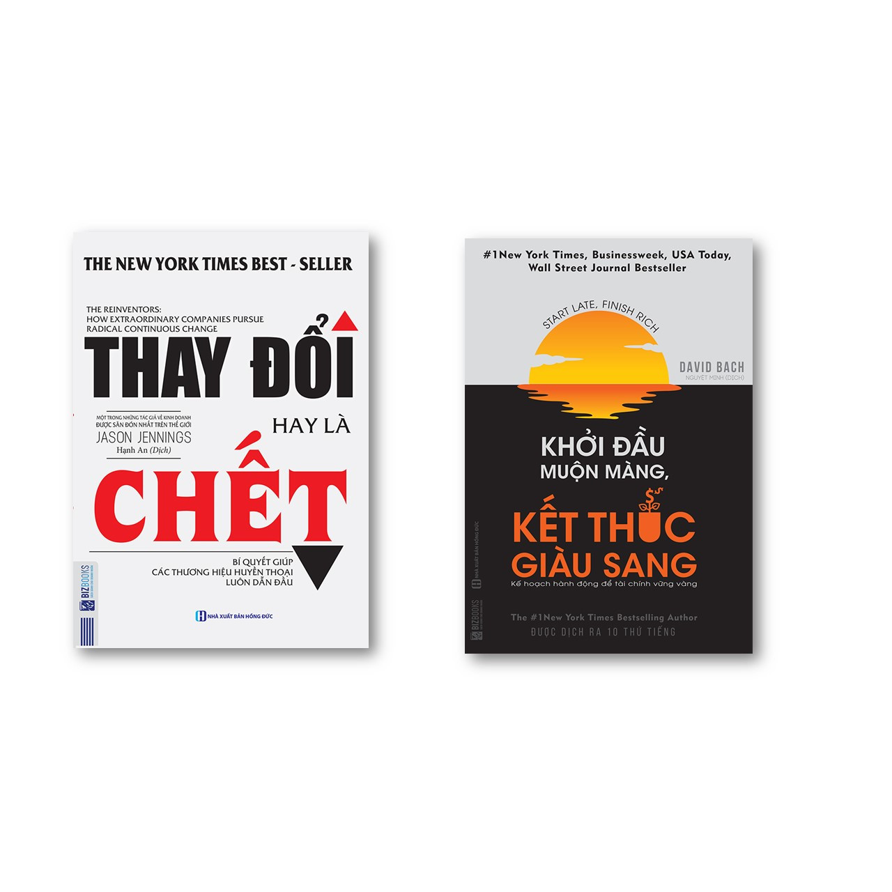 Combo Khởi Đầu Muộn Màng Kết Thúc Giàu Sang + Thay Đổi Hay Là Chết ( tặng kèm bút bi )