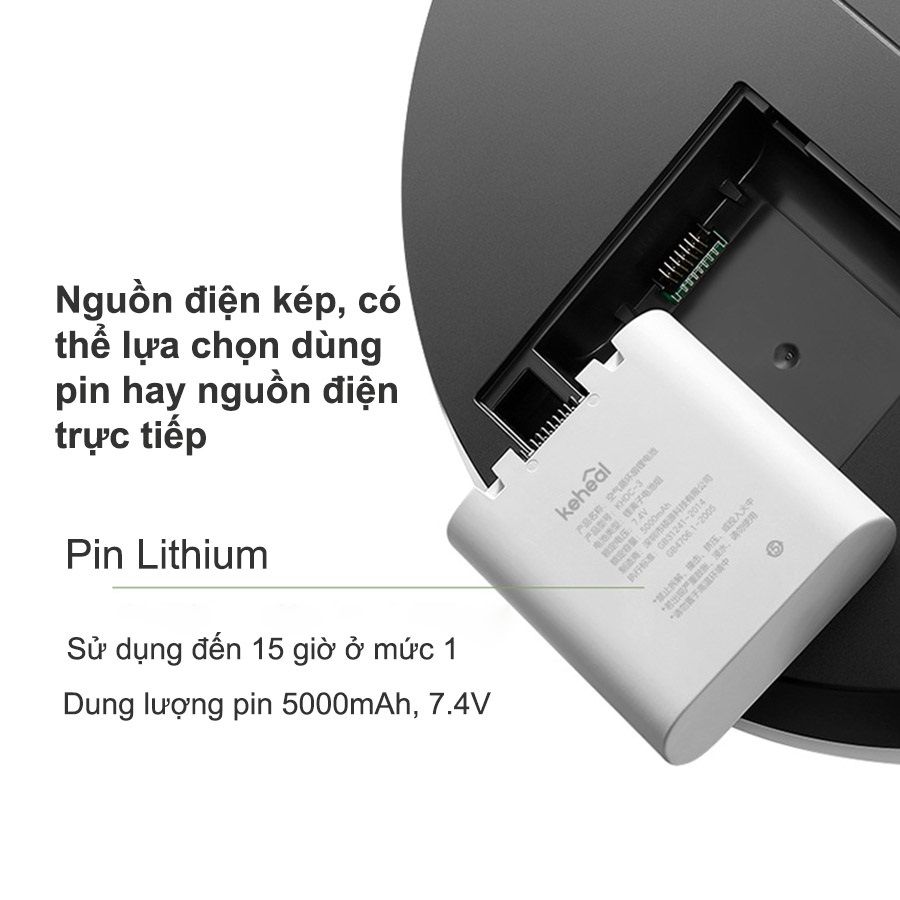 Quạt Tích Điện Tuần Hoàn Không Khí Xiaomi Keheal F4 - Hàng Nhập Khẩu