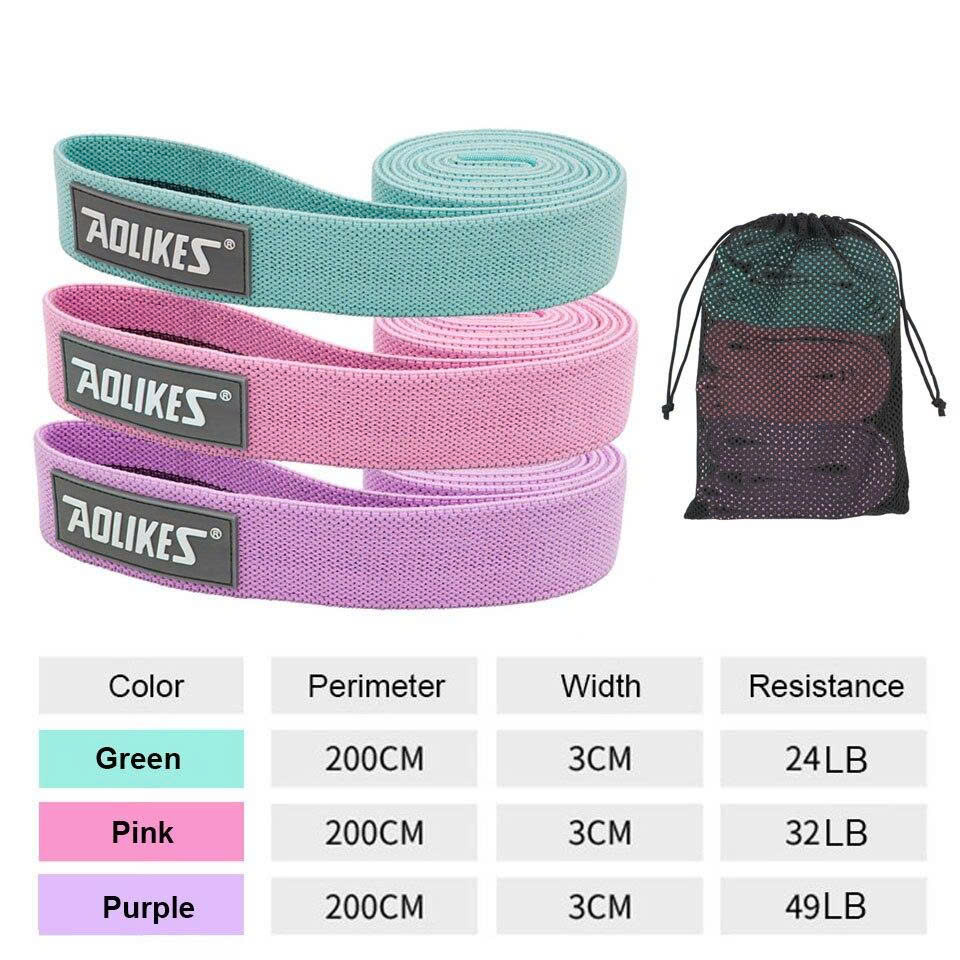 Bộ 3 Dây kháng lực tập gym, yoga, toàn thân AOLIKES A-3609