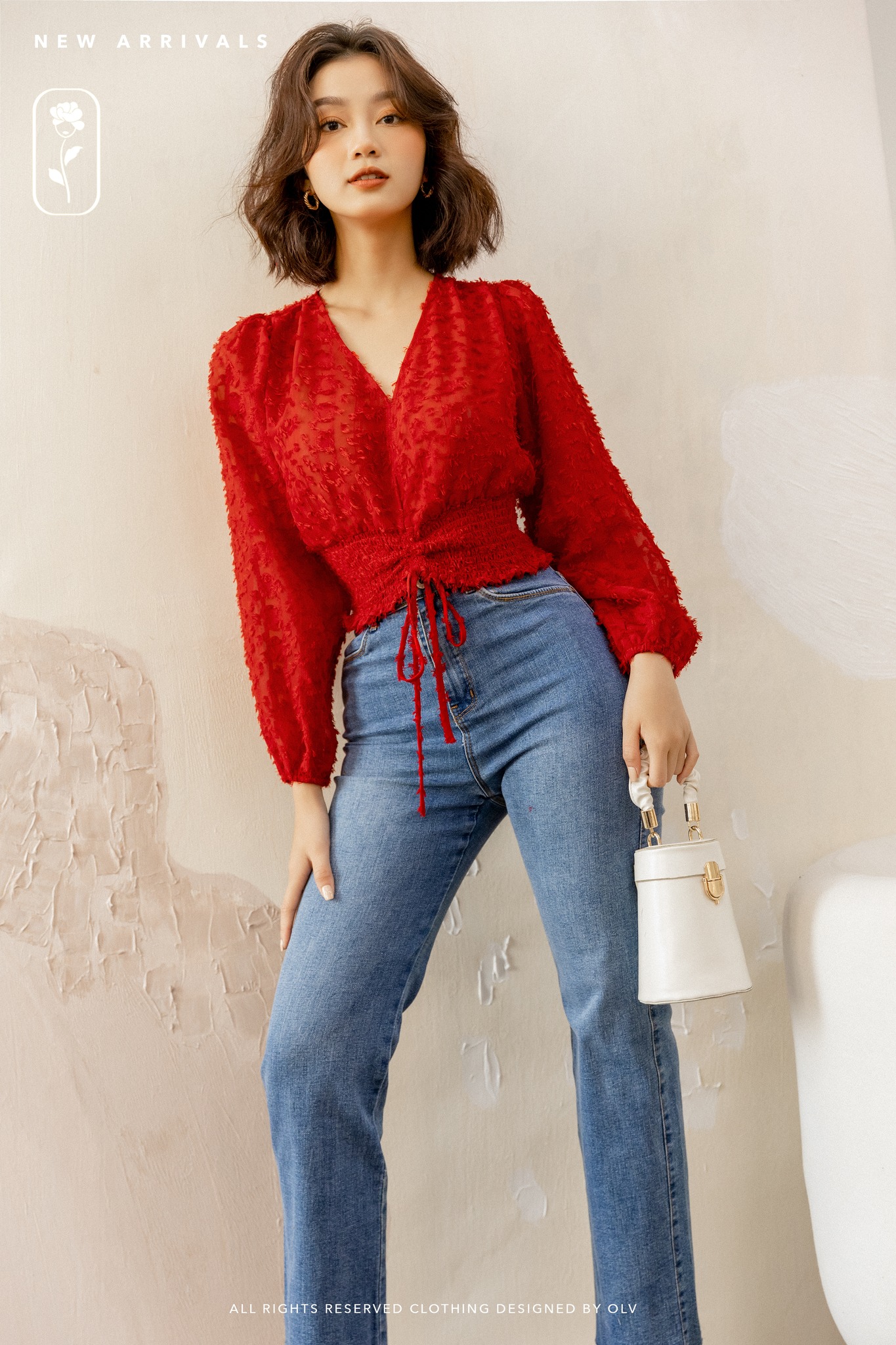 OLV - Áo Bonnie Top in Red