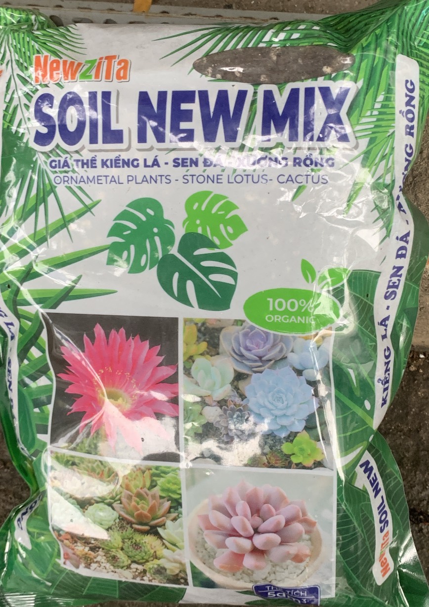 Giá thể trồng kiểng lá sương rồng sen đá Soil New mix túi 5 dm3