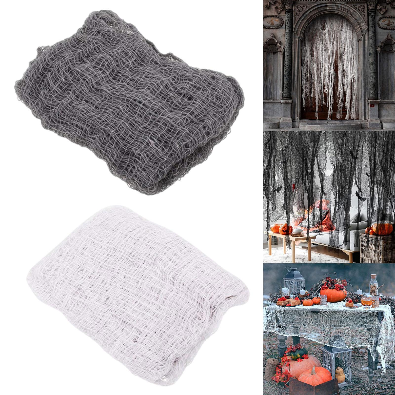 2Pcs Halloween Scary Gauze Cloth Hanging for Halloween Party Indoor Ceilings