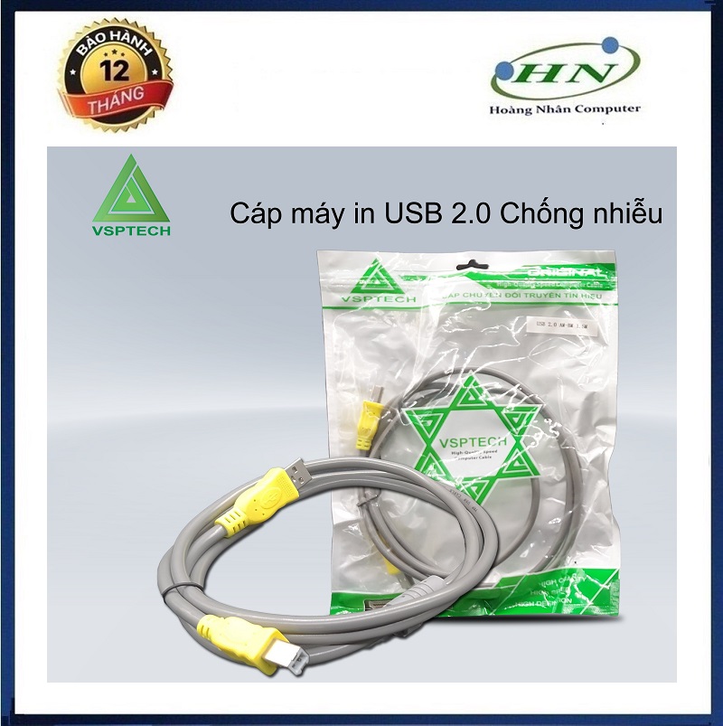 Cáp Máy in VSPTECH 2.0, Chống Nhiễu - HN - HÀNG CHÍNH HÃNG