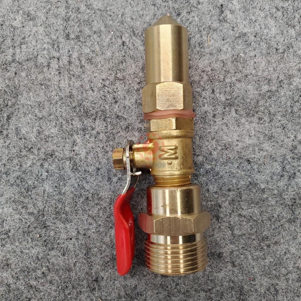 Đầu béc rửa máy lạnh điều hòa dùng cho máy rửa xe chỉnh áp - đầu chỉnh hình trụ - ngắn/cong