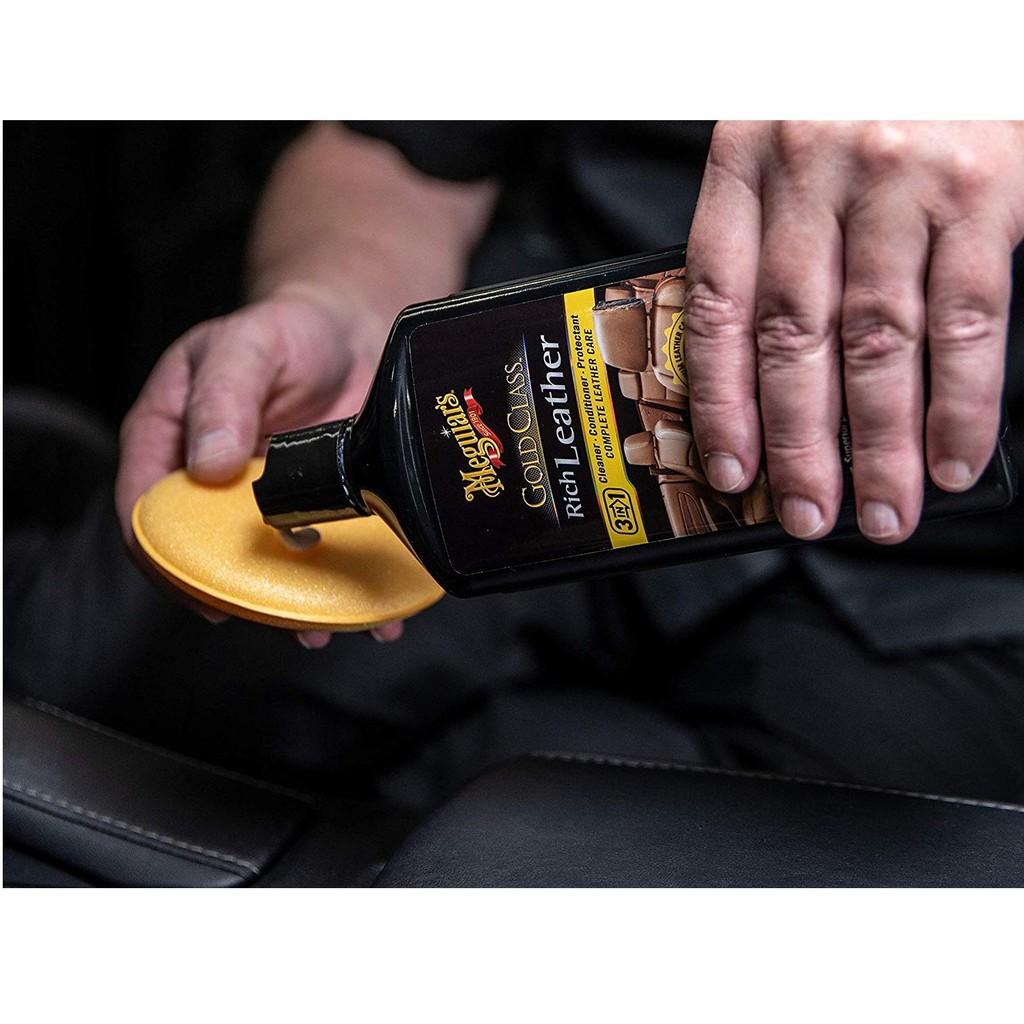 Meguiar's Kem làm sạch và dưỡng da dòng Gold Class - Rich Leather Lotion - G7214, 14 oz, 414 ml