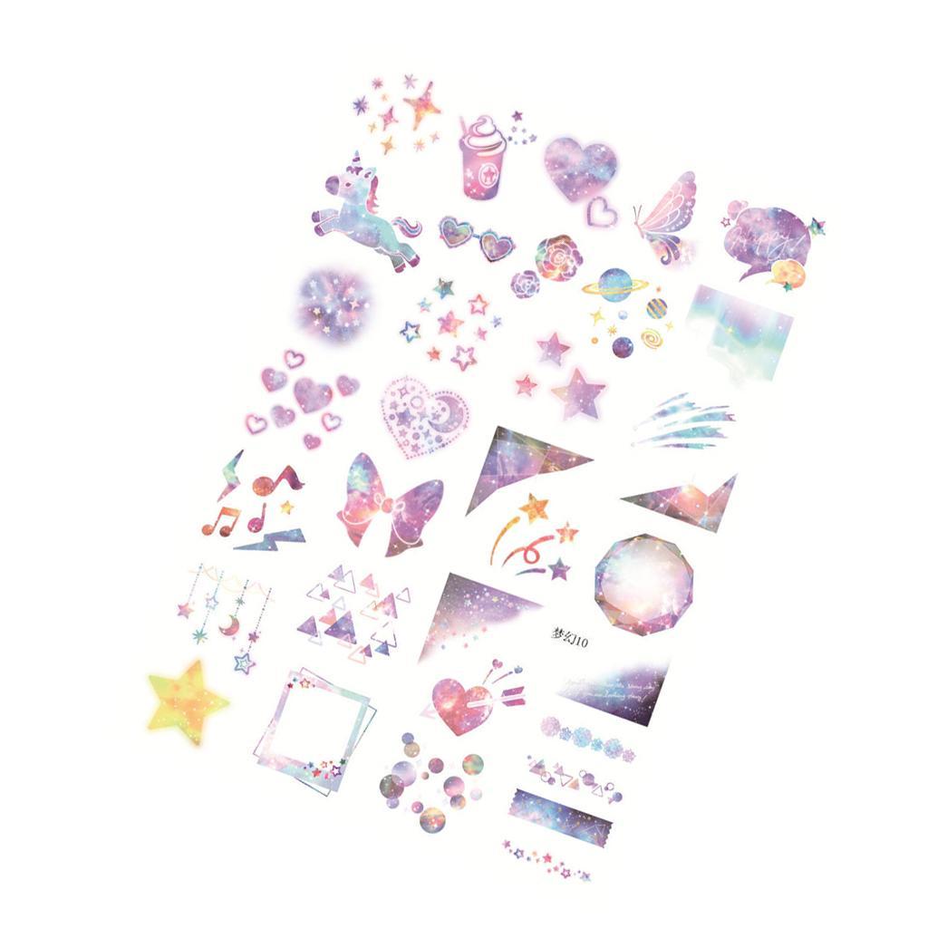10 Sheets Horse Butterfly Photo Album Scrapbook Stickers Embellishments