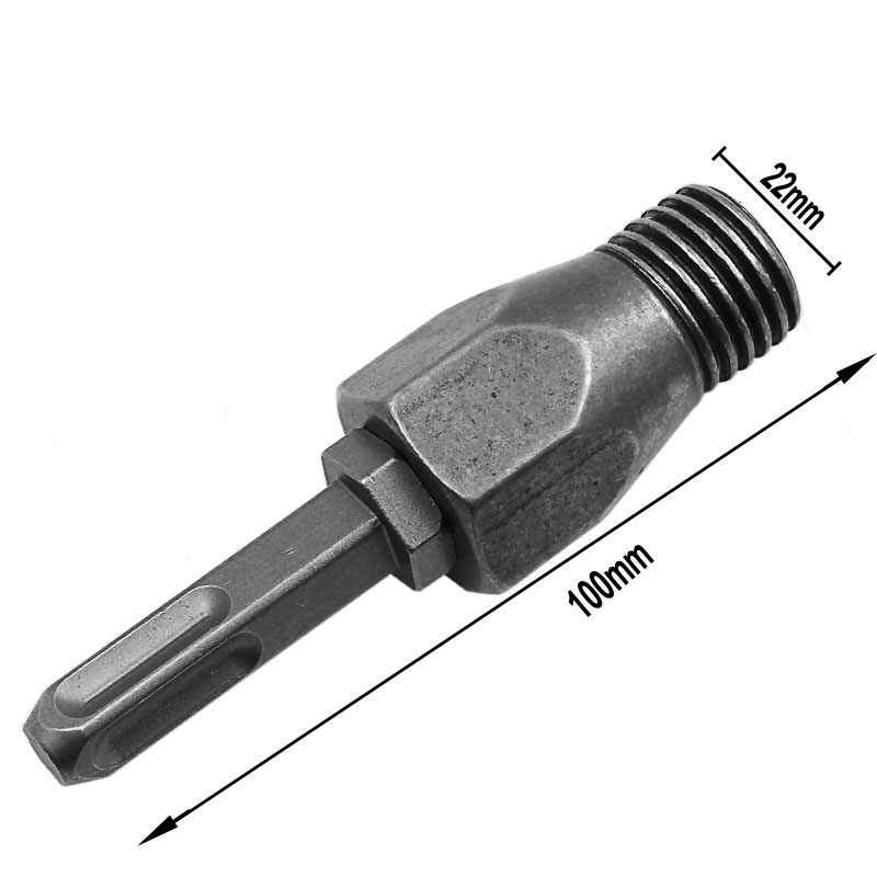 Đầu đổi máy khoan bê tông gài lục sang máy khoan rút lõi ren vuông M22 kết hợp M13