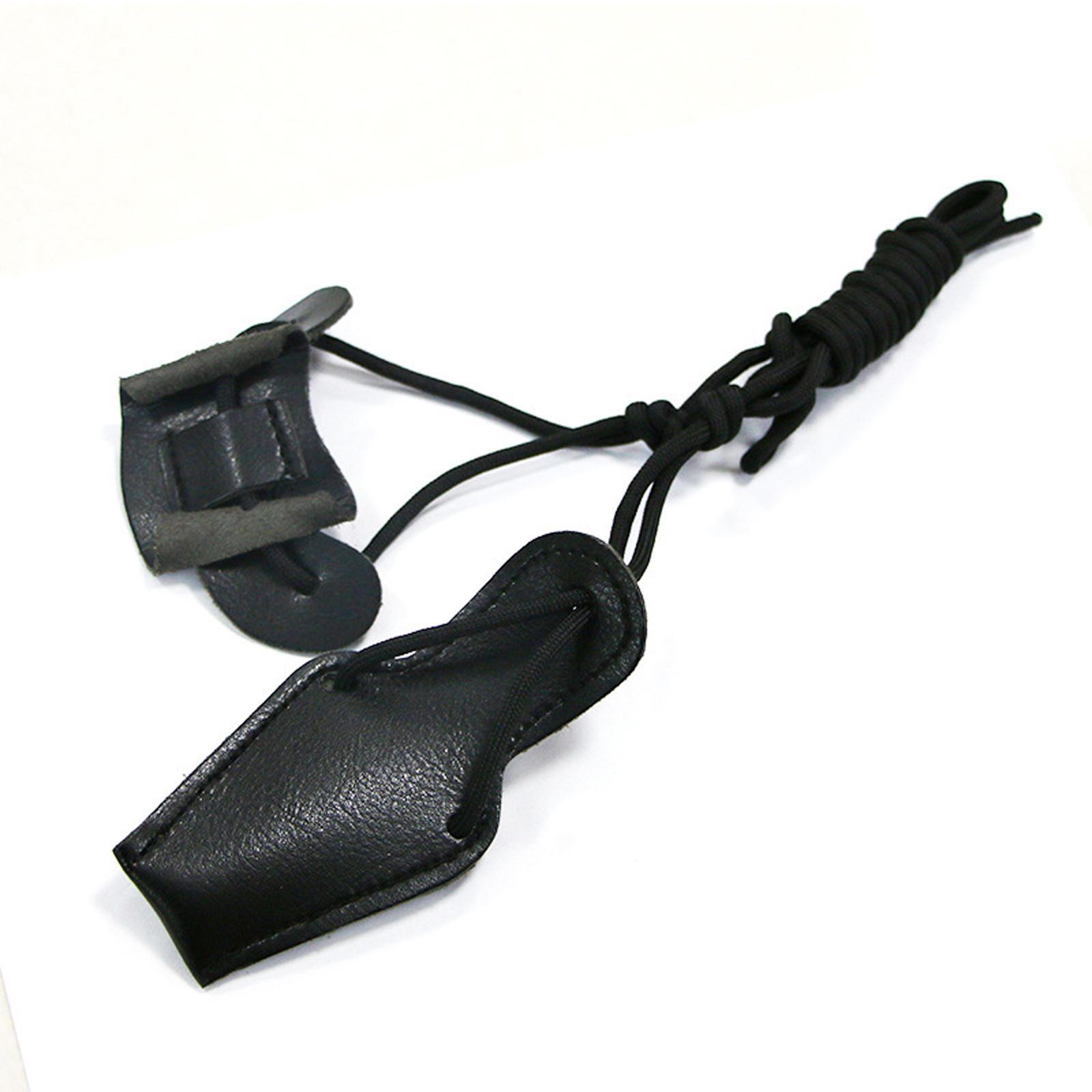 Multifunction Bow String Non Slip Rope Stable Recurve String PU Leather Bow and Arrow String for Competition Hunting Bow Equipment