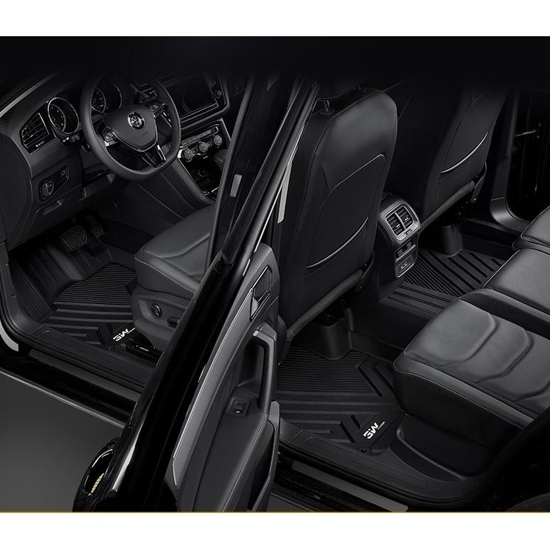 Thảm lót sàn xe ô tô Volkswagen Teramon Nhãn hiệu Macsim 3W chất liệu nhựa TPE đúc khuôn cao cấp - màu đen