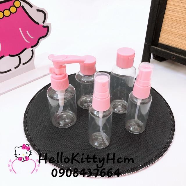 Bộ bình chiết mỹ phẩm Hello Kitty