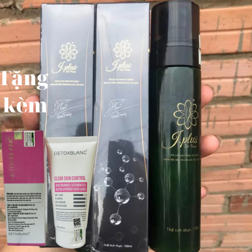 Combo 3 Chai Xịt J.PLUS Hàng Chính Hãng , Tặng Kèm 1 Chai Sữa Rửa mặt Detox Blanc