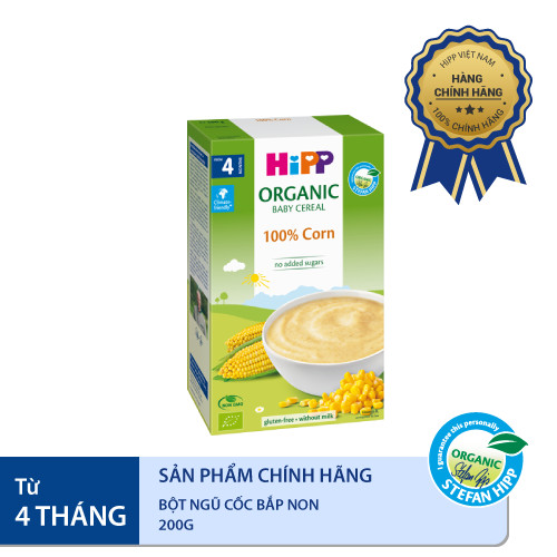 Bột ăn dặm dinh dưỡng Ngũ cốc bắp non HiPP Organic 200g