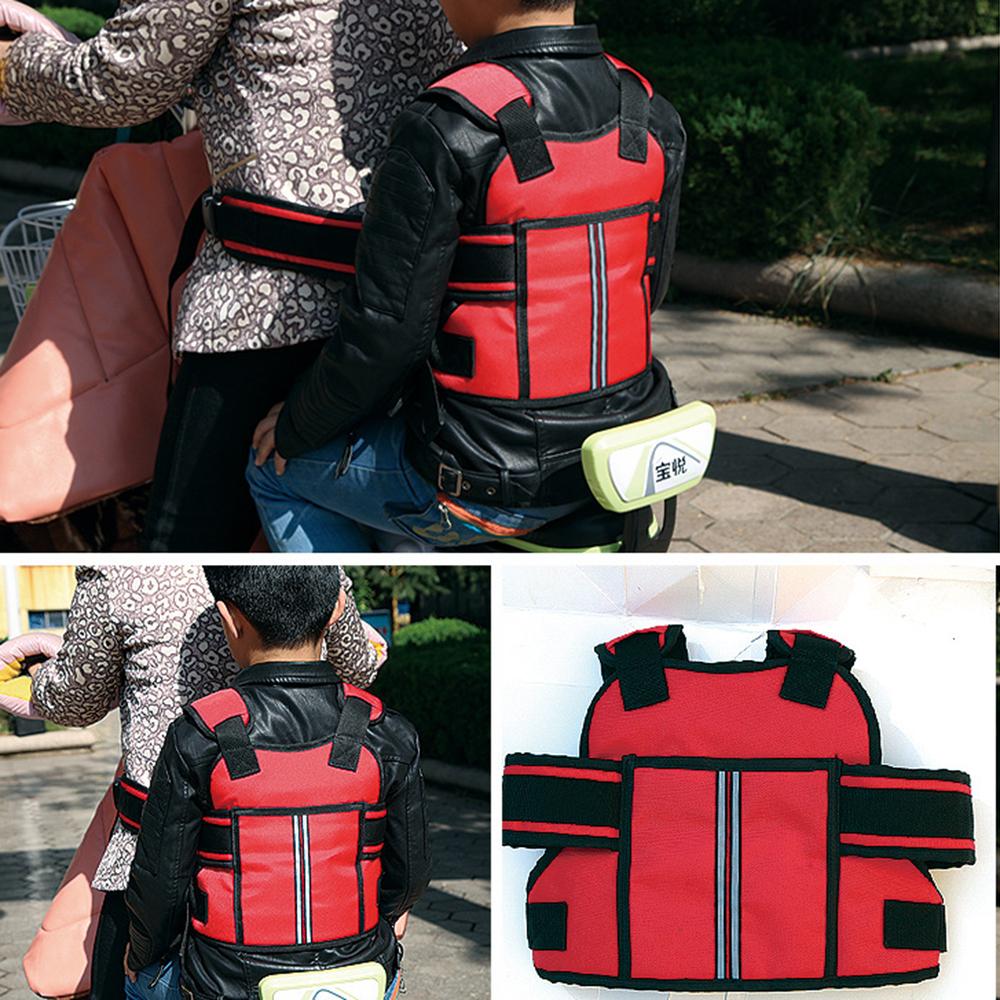Trẻ em An Toàn Xe Máy Dây Đai Lưng Giữ Tấm Bảo Vệ Phản Ánh Áo Dây Đai Điều Chỉnh Trẻ Em An Toàn Dây Tàu Sân Bay Dây 3 Màu Sắc