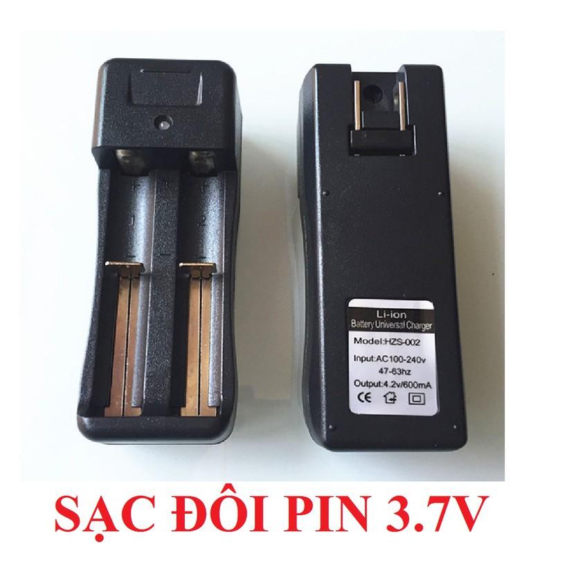 Đế Sạc Đôi Dùng Cho Pin Sạc Ultra Fire 3.7v 4.2v - Sạc Pin Các Loại Đèn Pin, Đèn Quạt Cầm Tay