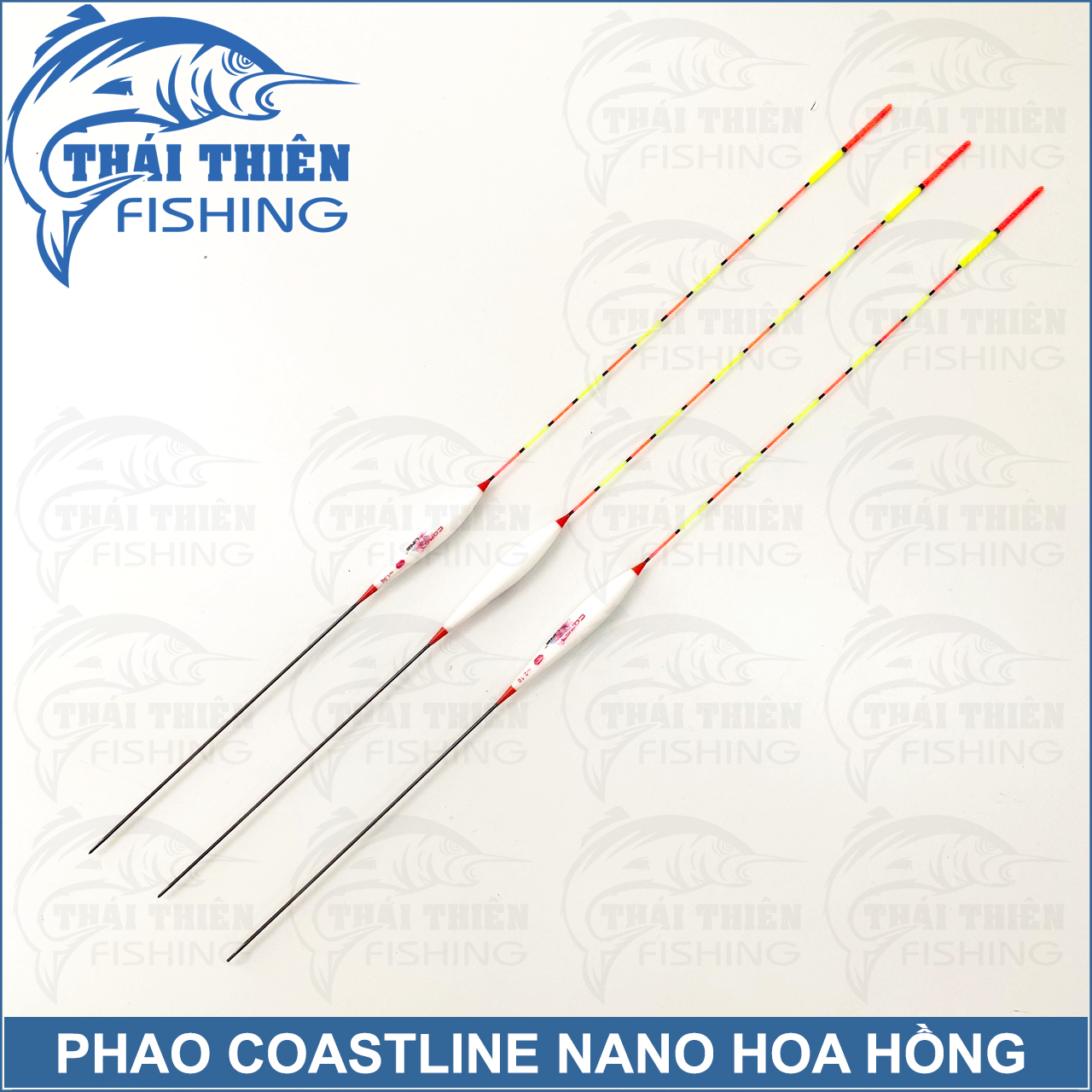 Combo 3 Quả Phao Câu Đài Coastline Nano Hoa Hồng Có Đài Phản Quang