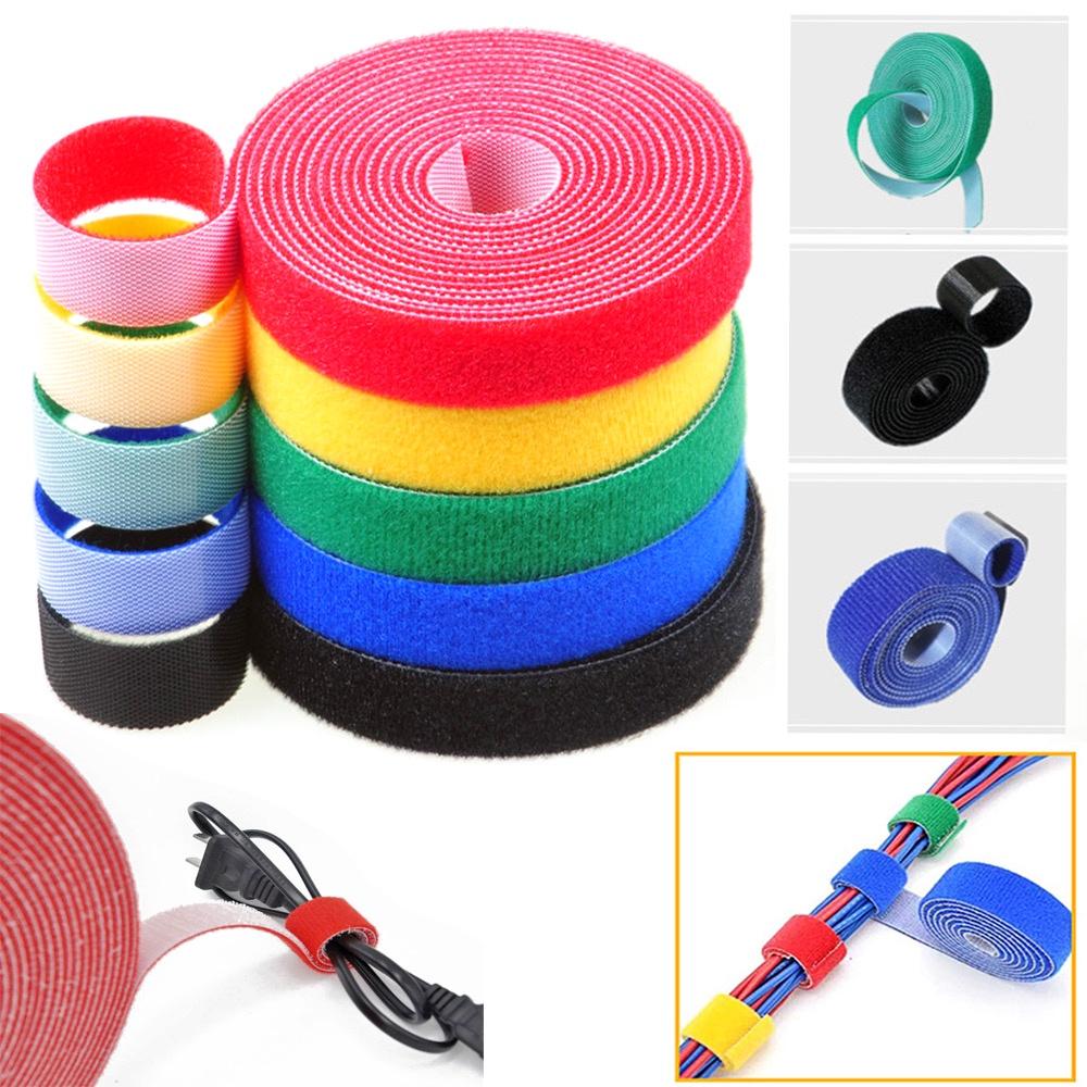 Cuộn Băng Gai Dán 2 Mặt, Dây Băng Buộc Gọn Gàng Dây Đa Năng, Cáp Sạc Nhiều Màu Lựa Chọn, Dây Điện Tiện Dụng Trong Gia Đình. TakyHome 5677 Hàng Nhập Khẩu