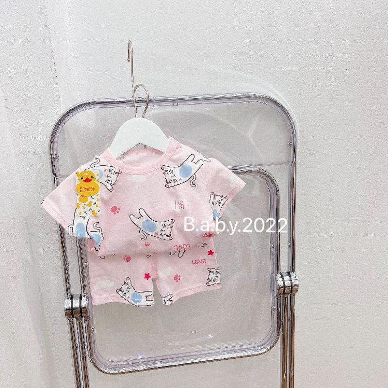 Bộ cotton hình cho bé trai và gái