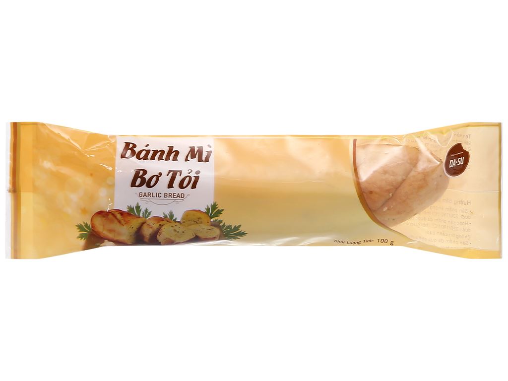 Bánh mì Bơ Tỏi Dasu đông lạnh 100g