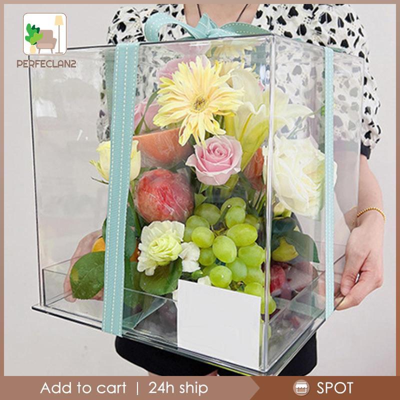 Hộp mica trưng bày hoa, quà tặng