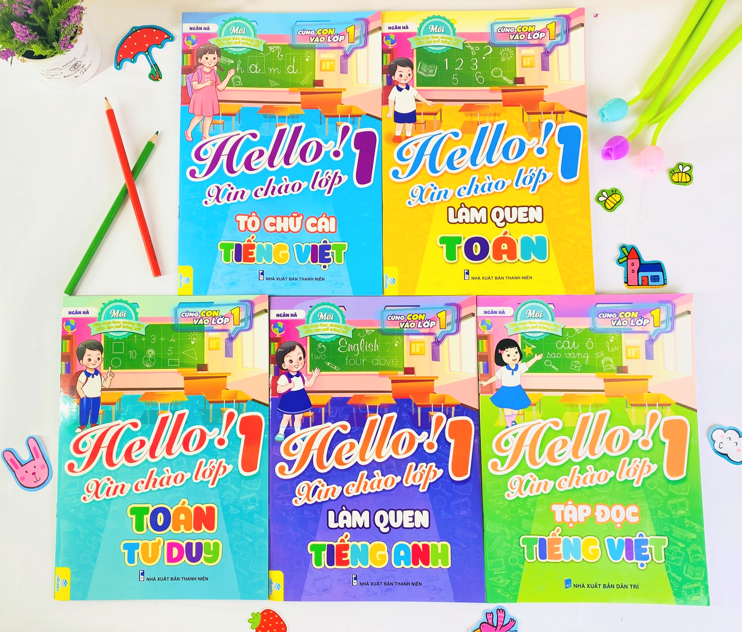 Sách - Combo 5 cuốn Hello! Xin chào lớp 1 - ndbooks