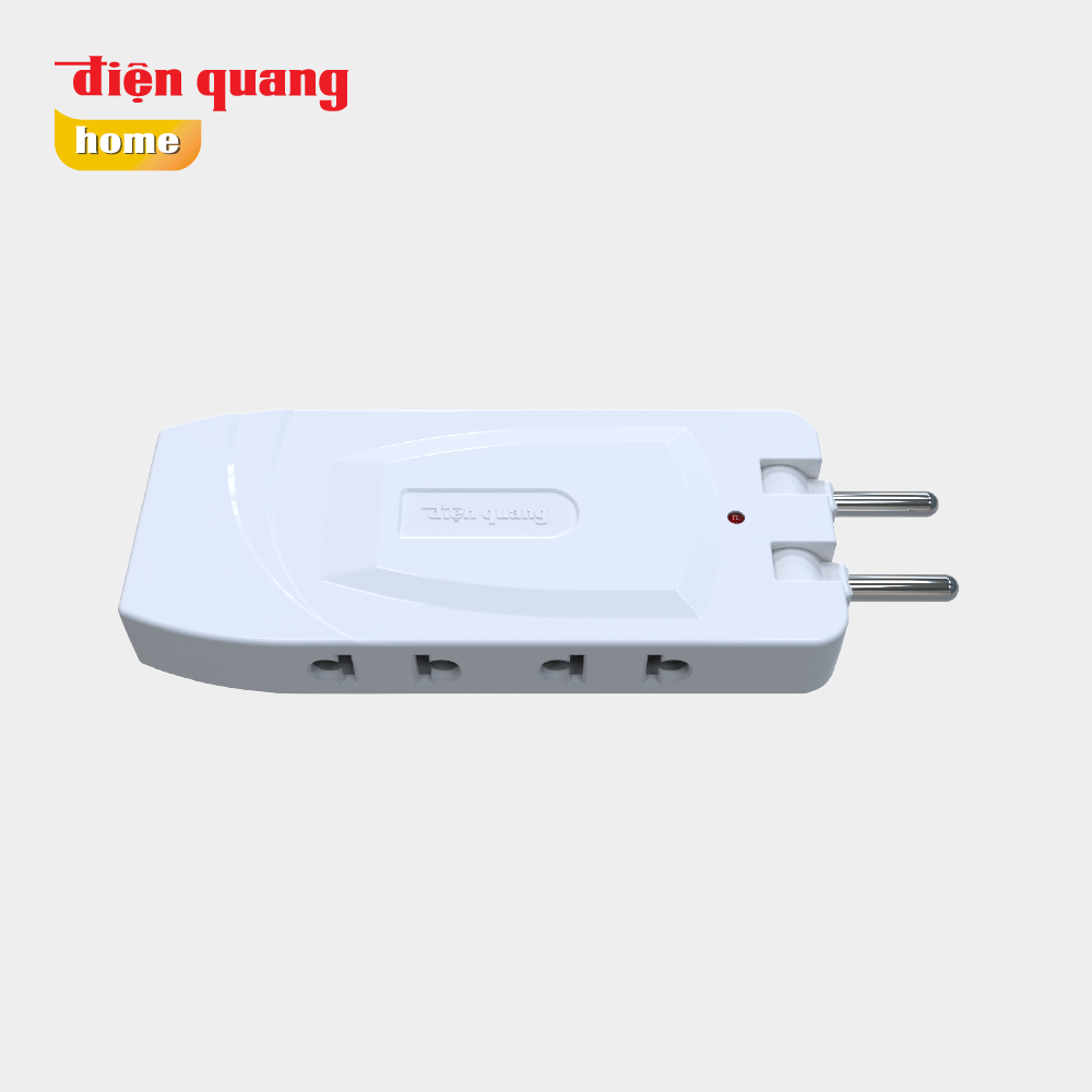 Ổ cắm xoay gấp gọn Điện Quang ĐQ ESK RT W5 (5 lỗ, màu trắng)