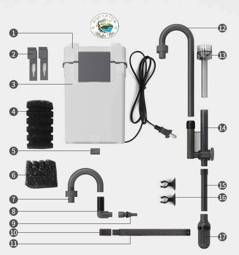 Lọc treo XBL 600 500 400 300 đủ size lớn nhỏ lọc nước bể thủy sinh kèm hút váng