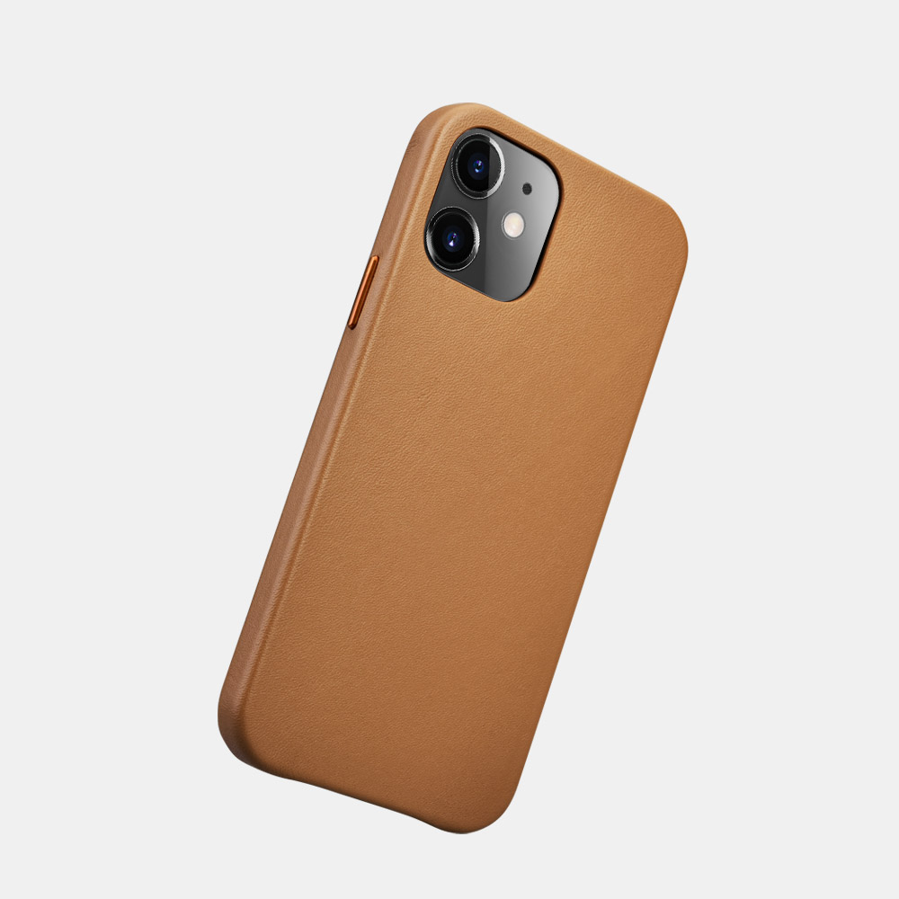 Ốp lưng iPhone 12 Mini iCarer Original Real leather Back cover - Hàng chính hãng