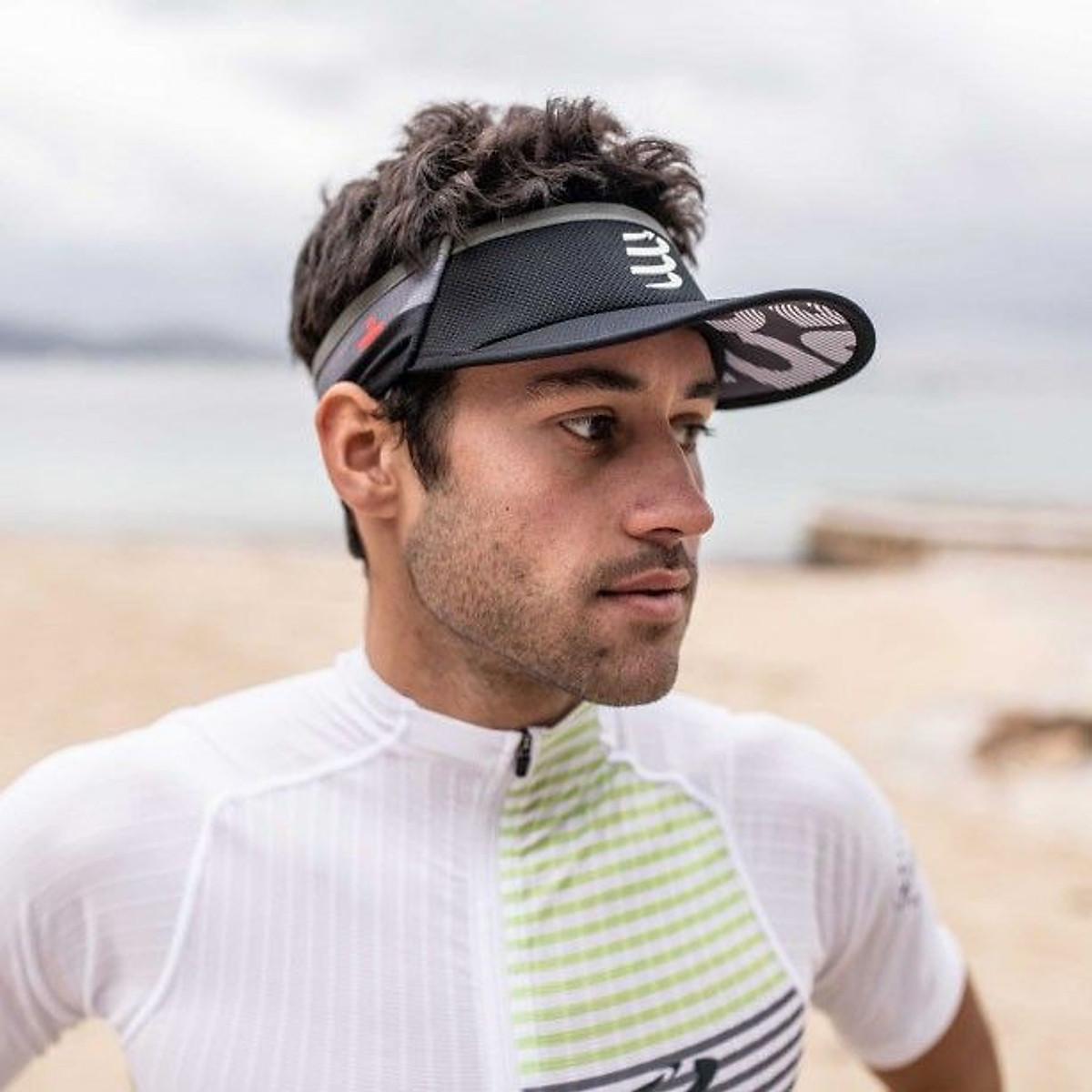 Mũ Chạy Bộ Com Visor Ultralight - Black