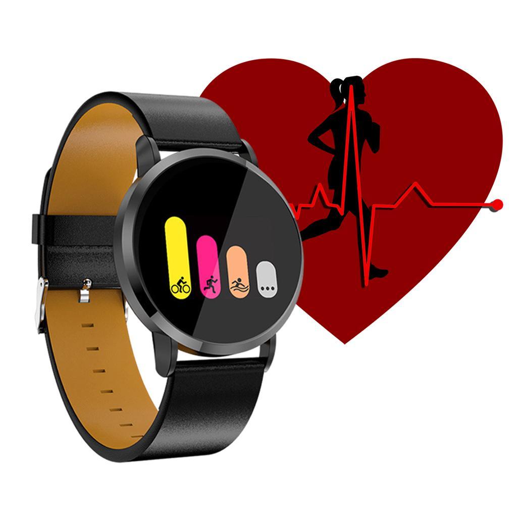 Many Sports Modes Pedometer Smartwatch for Black Strap