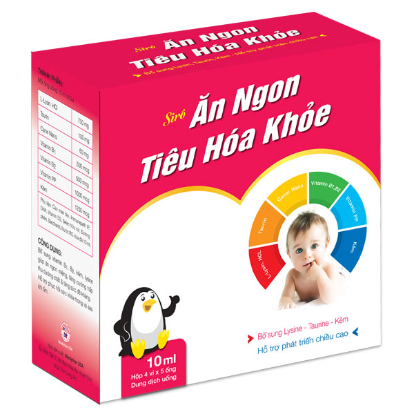 Thực phẩm chức năng Sirô Ăn Ngon Tiêu Hóa Khỏe MDP - Bổ sung vitamin B1, B2, Kẽm, Lysine