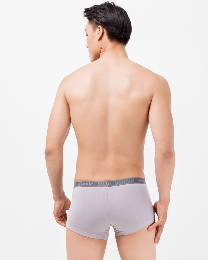 Combo 3 Chiếc Quần Lót Nam Boxer Thời Trang, Nam Tính, Chất Liệu Cotton, Logo Chìm Tinh Tế iBasic PANM009 - Hàng Chính Hãng