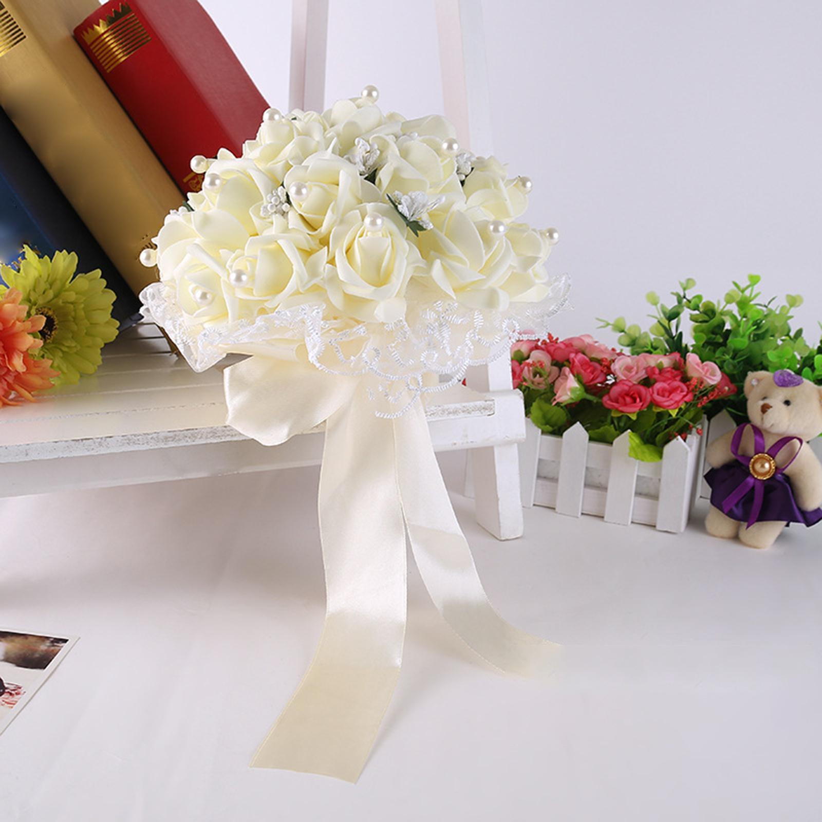 Wedding Bride Bouquets Artificial Bridal Bouquet for Valentine's Day Wedding