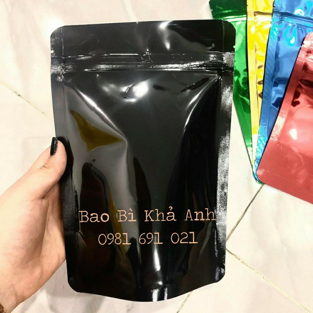 TÚI ZIP MÀU ĐEN - TÚI ZIPPER MÀU ĐEN - TÚI ZIPPER ĐÁY ĐỨNG MÀU ĐEN - BBKHAANH