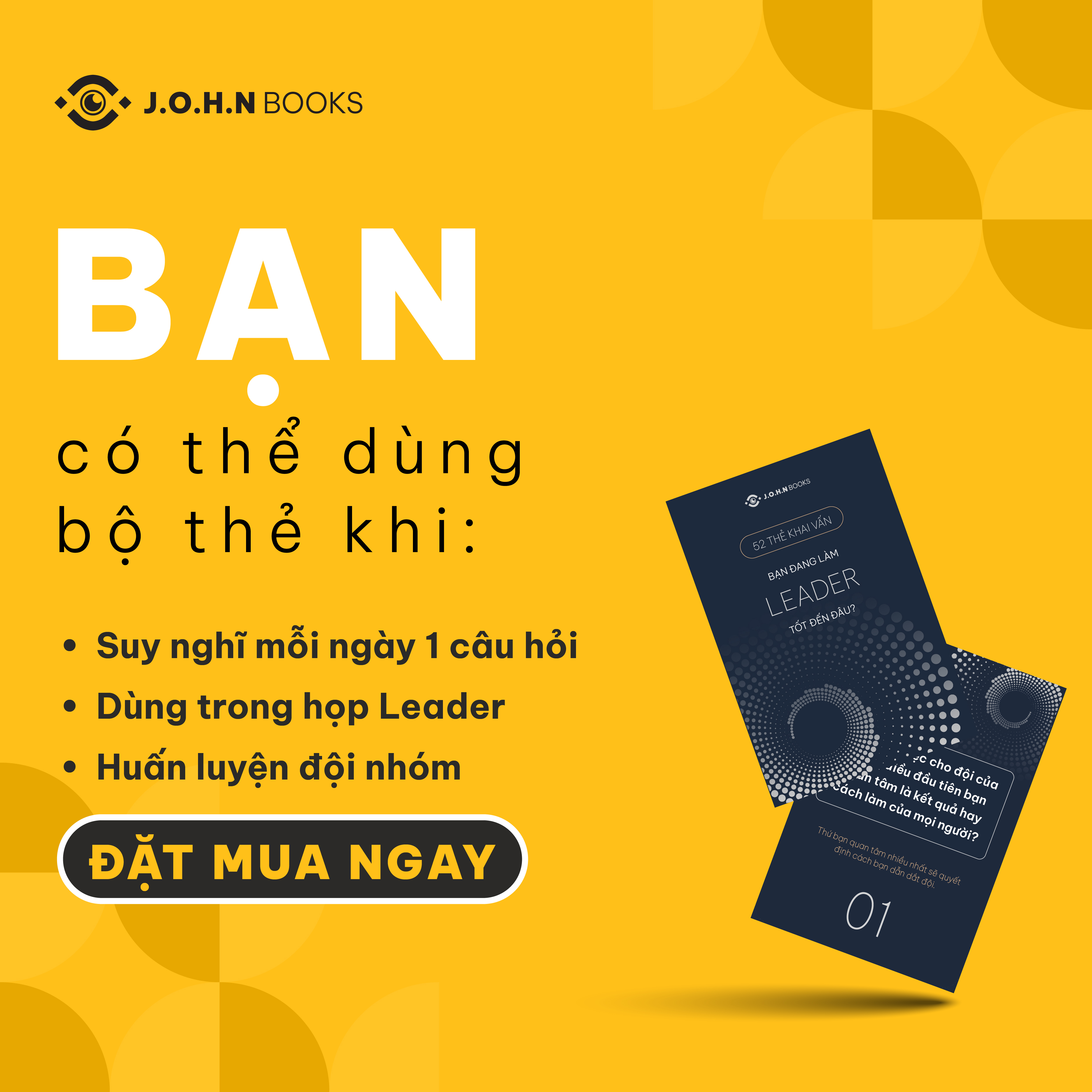 Bộ thẻ khai vấn phát triển năng lực Lãnh đạo &amp; Quản lý đội nhóm dành cho Leader