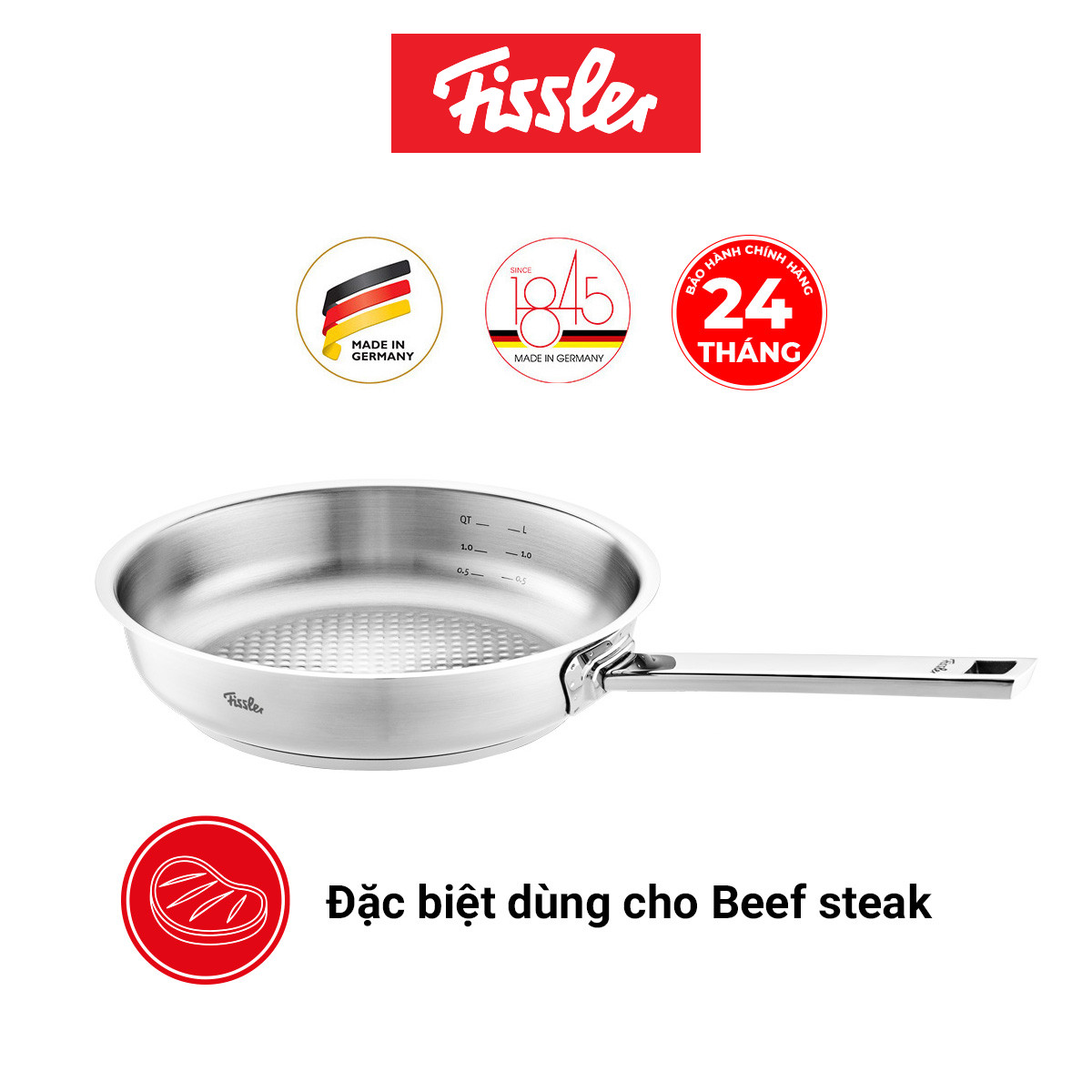 Chảo inox Fissler Original Pro size 28cm Hàng chính hãng