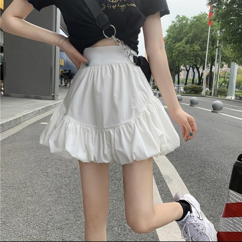 Đầm dự tiệc dáng xoè tay phồng xếp ly dễ thương  DN525