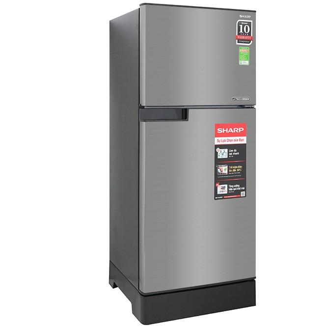 Tủ lạnh Sharp Inverter 165 lít SJ-X176E-SL- Hàng chính hãng- Giao toàn quốc