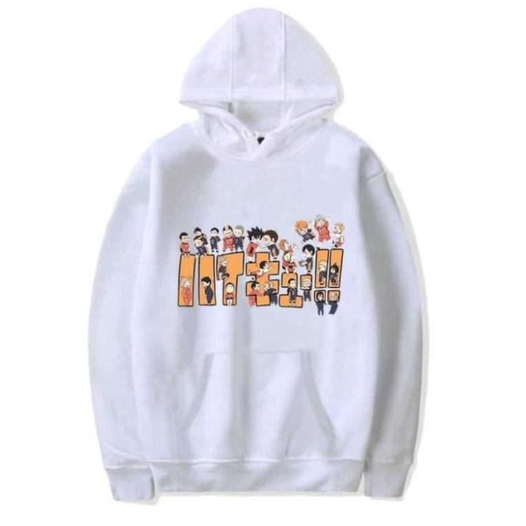 Áo Hoodie Dài Tay Anime- Haikyuu Anime Karasuno High School Nam Nữ Cực HOT