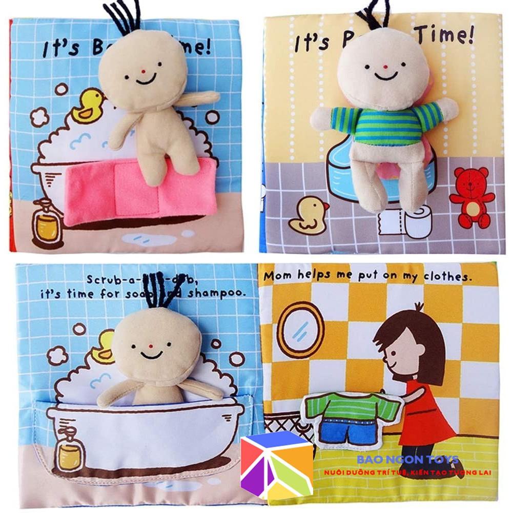 SÁCH VẢI IT'S POTTY TIME - HƯỚNG DẪN BÉ CÁCH TỰ ĐI VỆ SINH VÀ SỬ DỤNG TOILET