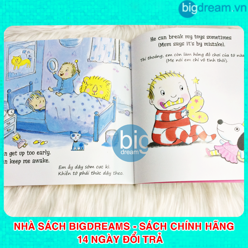 Song ngữ dành cho em bé lớn trong gia đình - Bé có em Tập làm anh chị (Bộ 3 quyển) Truyện kể cho bé trước giờ đi ngủ