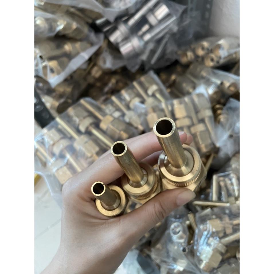 ĐẦU PHUN NƯỚC NGHỆ THUẬT 1 TIA BẰNG ĐỒNG REN NGOÀI 21/27/34mm CÓ CHỈNH ÁP