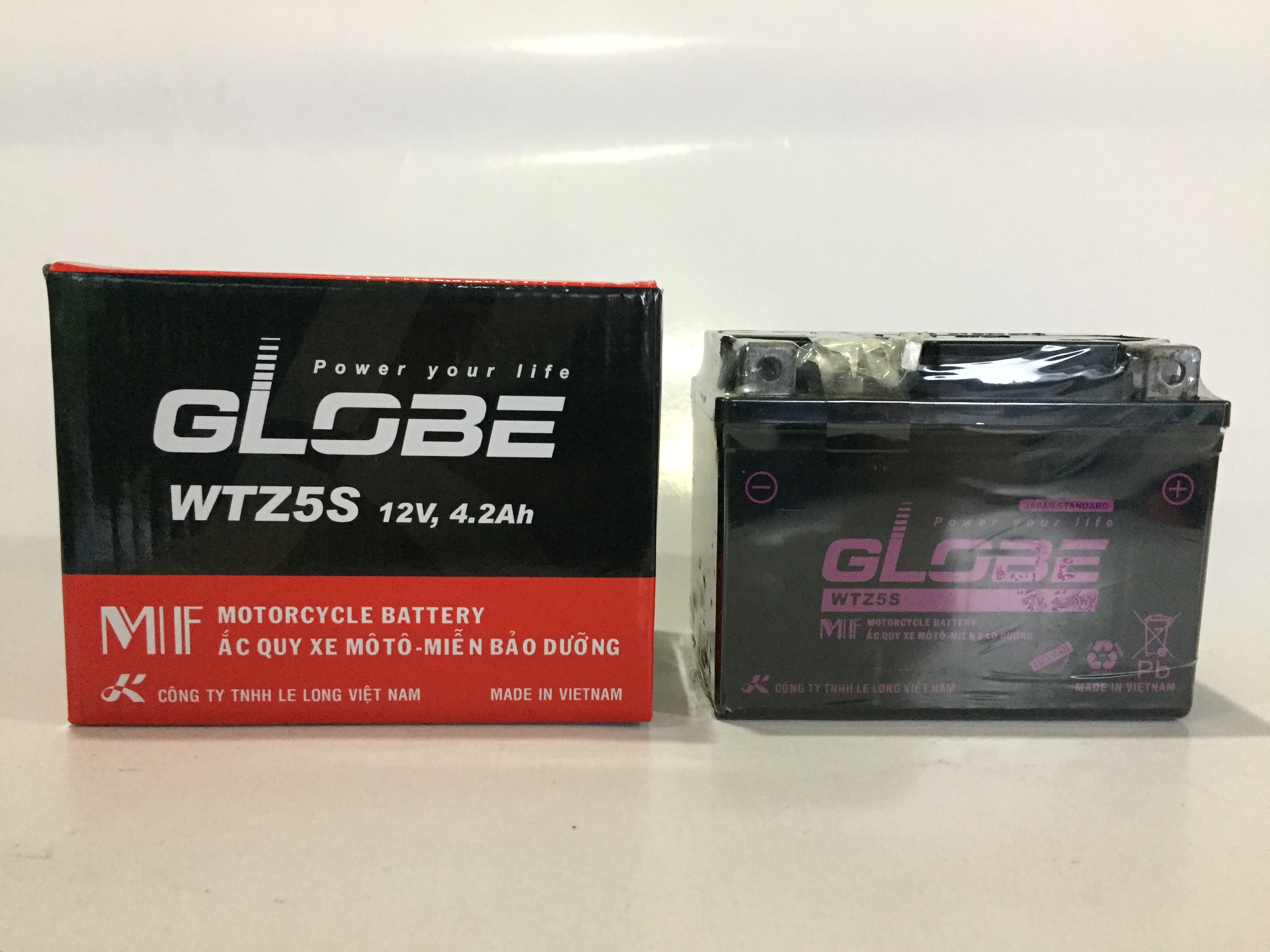 Hàng chính hãng - Ắc quy Globe WTZ5S E xe Wave Future Airblade Nouvo Hayate ...