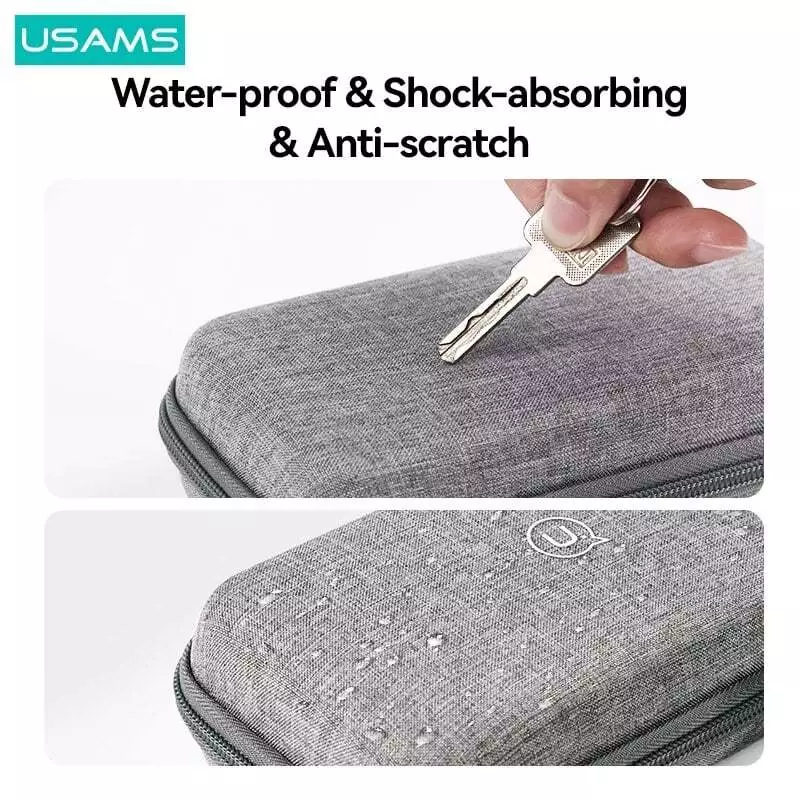 Túi đựng phụ kiện điện thoại chống sốc chống nước  USams Portable Storage Bag ZB263 _ Hàng chính hãng