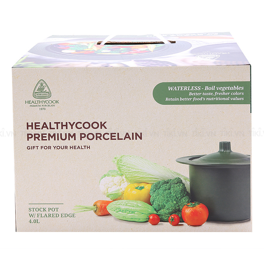 Nồi Dưỡng Sinh Thân Đứng + Nắp Minh Long Healthycook (4.0L)